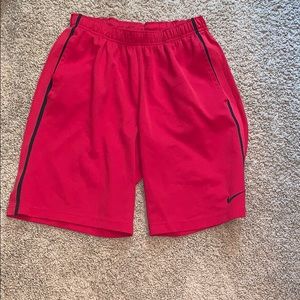 Men’s red Nike shorts